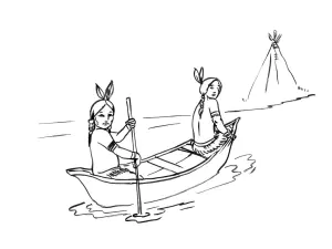Mulheres Indianas Num Barco