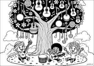A árvore Instrumentos Musicais