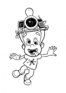 Coloração Jimmy Neutron para crianças