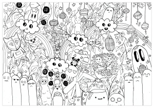 desenhos para colorir kawaii 12  Desenhos para colorir, Colorir, Kawaii