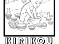 Páginas para colorir Kirikou para crianças