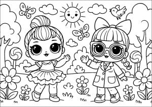 Desenhos para colorir de bonecas lol para baixar