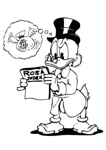 O Scrooge está sempre a pensar em ficar mais rico