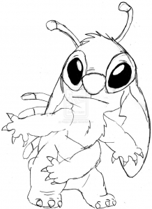 Coloriage Lilo e Stitch à imprimer