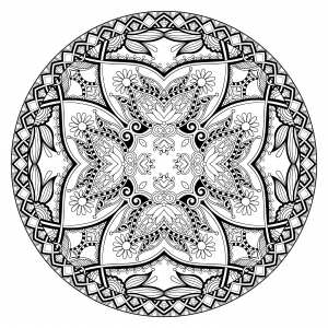 Desenhos para colorir gratuitos para crianças de mandalas