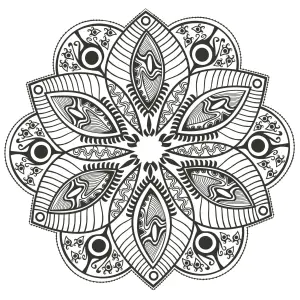 Mandala flor original por markovka