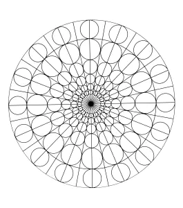 Pequenos círculos simétricos