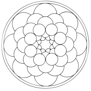 Desenhos para colorir de mandalas para crianças