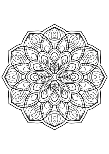 Mandala que se assemelha a uma flor