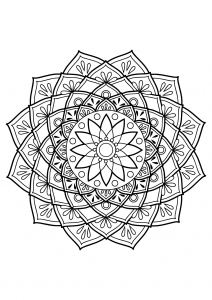 Mandala-complexo-livro-livro-livro-livro -16 - Mandalas - Just Color  Crianças : Páginas para colorir para crianças