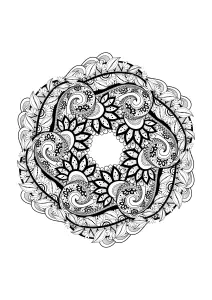 Desenhos para colorir para crianças gratuitos de mandalas