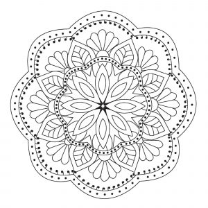 Mandala floral simples