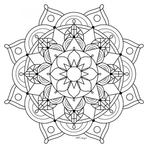 Mandala-complexo-livro-livro-livro-livro -16 - Mandalas - Just Color  Crianças : Páginas para colorir para crianças