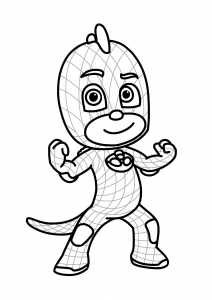 Pijamaques (Máscaras PJ): uma das personagens para colorir