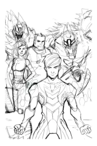 Max steel coloring for kids