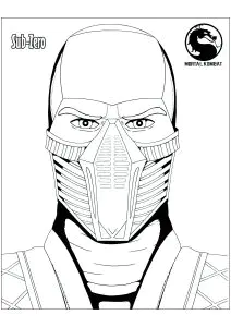 Desenhos Para Colorir Para Crianças De Mortal Kombat