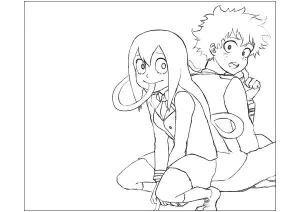 Desenhos para colorir gratuitos de my hero academy para crianças