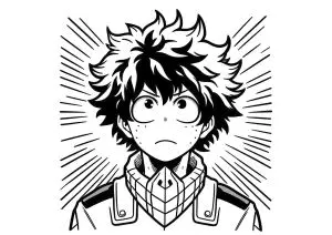 Desenhos para colorir gratuitos de my hero academy para crianças