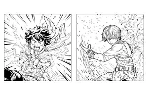 Desenhos para colorir de my hero academy gratuitos para crianças