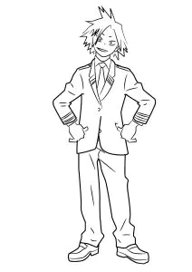 Desenhos para colorir para crianças gratuitos de my hero academy