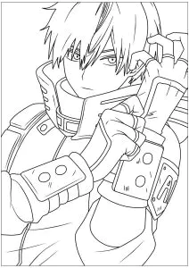 Desenhos para colorir de my hero academy para baixar