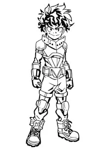 Desenhos para colorir gratuitos de my hero academy para imprimir