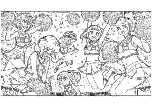 Desenhos para colorir de my hero academy para crianças