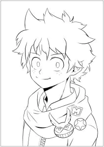 Desenhos para colorir para crianças de my hero academy