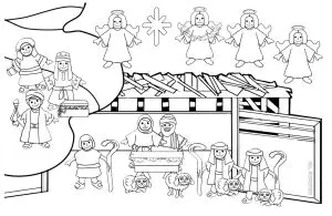 Creche A Colorier