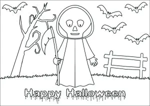 Desenhos Para Colorir Gratuitos De O Ceifador Para Crianças