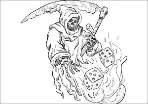 Desenhos Para Colorir De O Ceifador Para Crianças