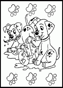 Imagem De Os 101 Dálmatas Para Descarregar E Colorir