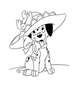 Desenho De Os 101 Dálmatas Livre Para Descarregar E Colorir