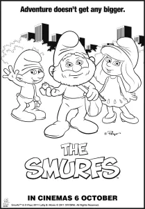Smurfs De Ossos Para Colorir Páginas Para Crianças