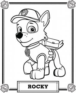 Desenhos para colorir da Patrulha Canina para descarregar - PAW