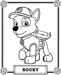 Paw Páginas De Coloração De Patrulhas Para Crianças