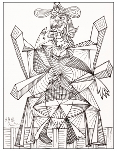 Páginas Para Colorir De Pablo Picasso Para Imprimir