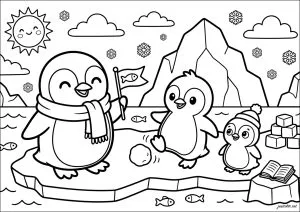 Aventura gelada com Pinguins