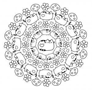 Mandala Pusheen