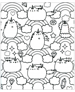 Pusheen & Arc En Ciel