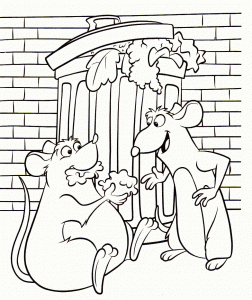 Descarregar E Colorir A Imagem Do Ratatui Ratatouille