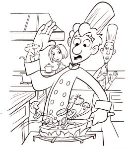 Desenho Ratatui (Ratatatouille) gratuito para descarregar e colorir