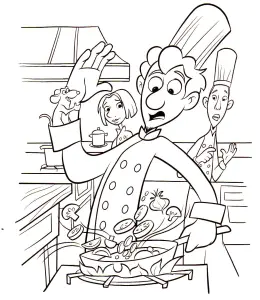 Desenho Ratatui Ratatatouille Gratuito Para Descarregar E Colorir