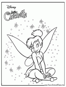 Imagem Da Fada Sininho Para Descarregar E Colorir