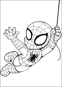 Homem Aranha Chibi Em Plena Atividade