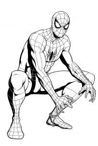 Desenhos para colorir de the amazing spiderman para colorir  