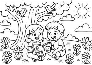 Desenhos grátis para colorir de Spring para baixar Desenhos para colorir gratuitos de spring para imprimir