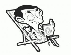 Imagem do Mr. Bean para imprimir e colorir
