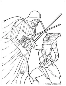 Darth Vader Luta Com Ahsoka