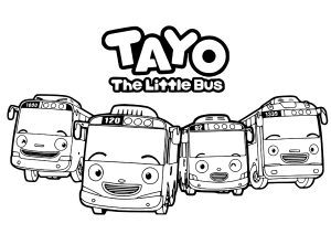 Tayo e os seus veículos amigos